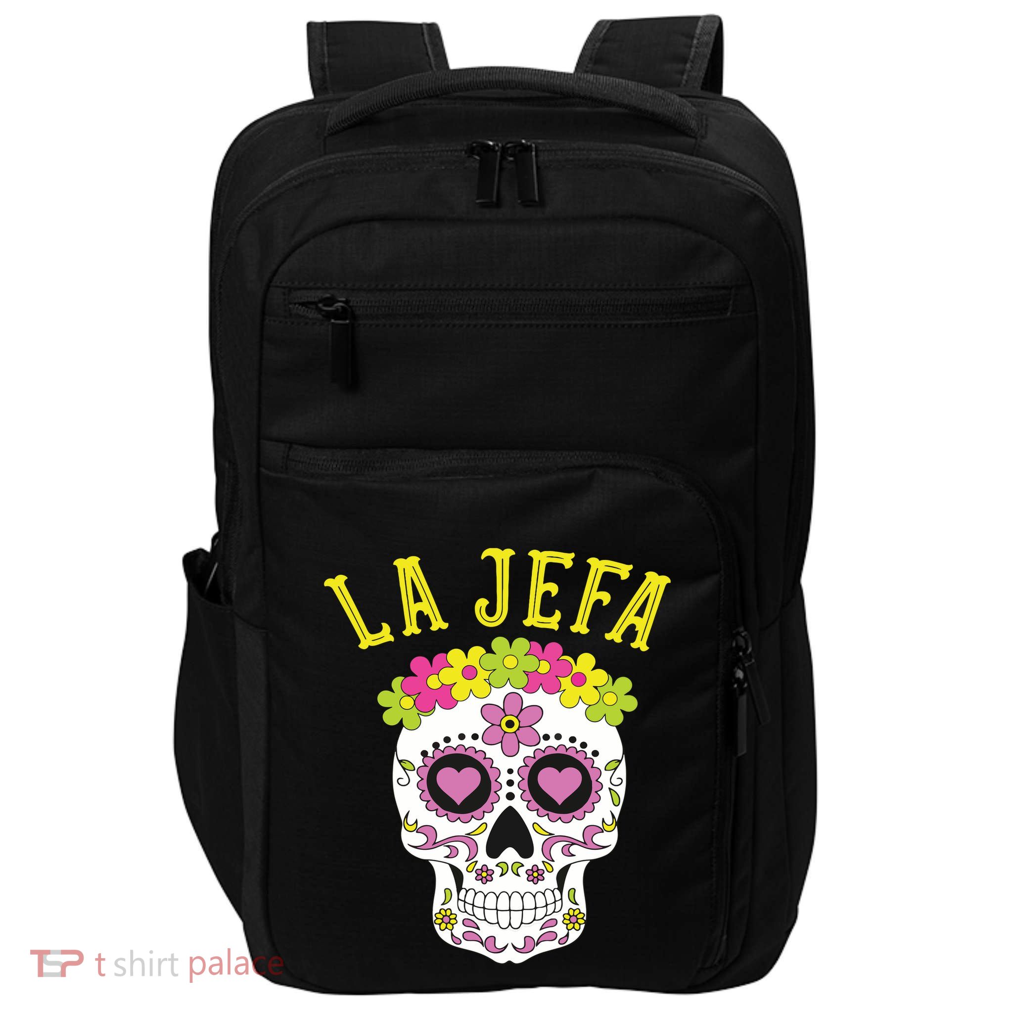 La Jefa Sugar Skull Dia De Los Muertos Costume Impact Tech Backpack