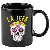 La Jefa Sugar Skull Dia De Los Muertos Costume 11oz C Handle Ceramic Mug