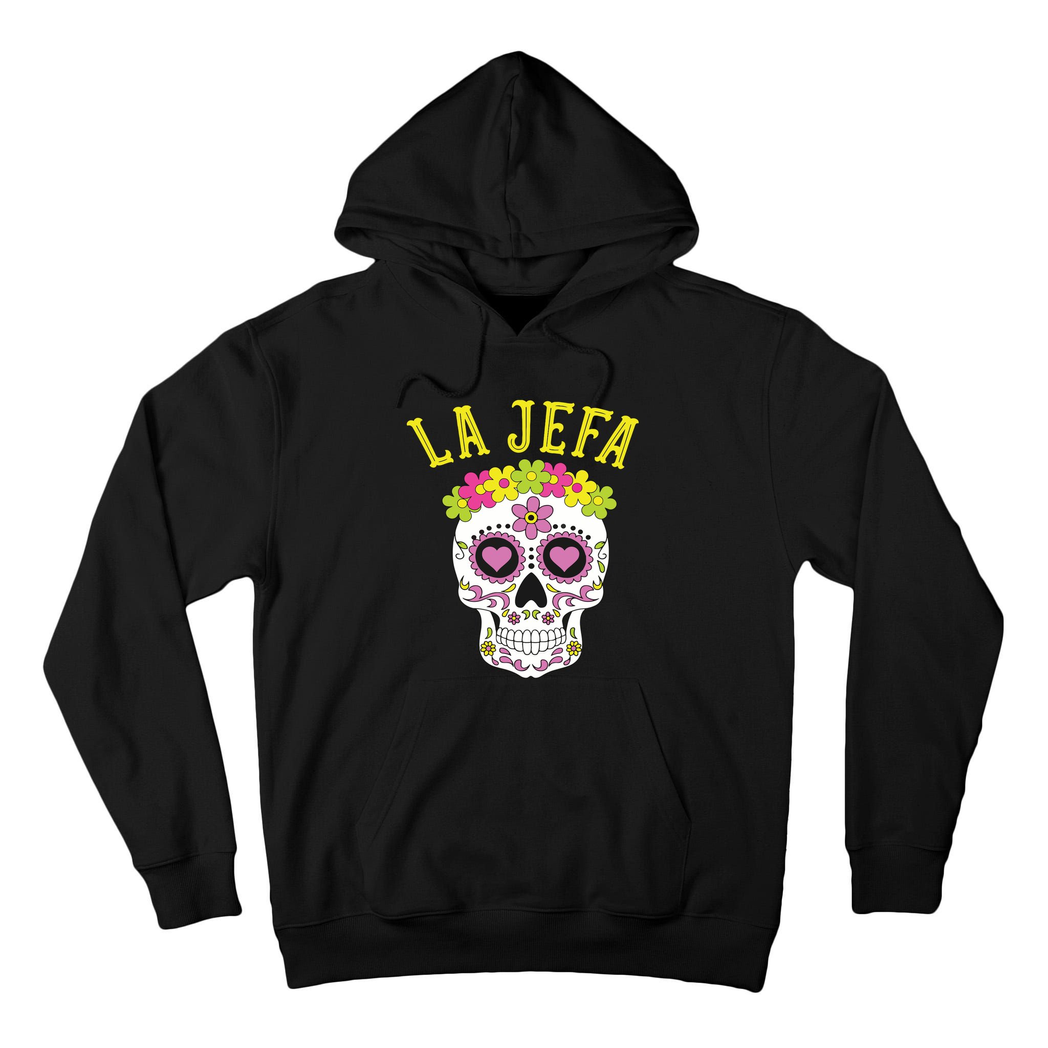 La Jefa Sugar Skull Dia De Los Muertos Costume Tall Hoodie