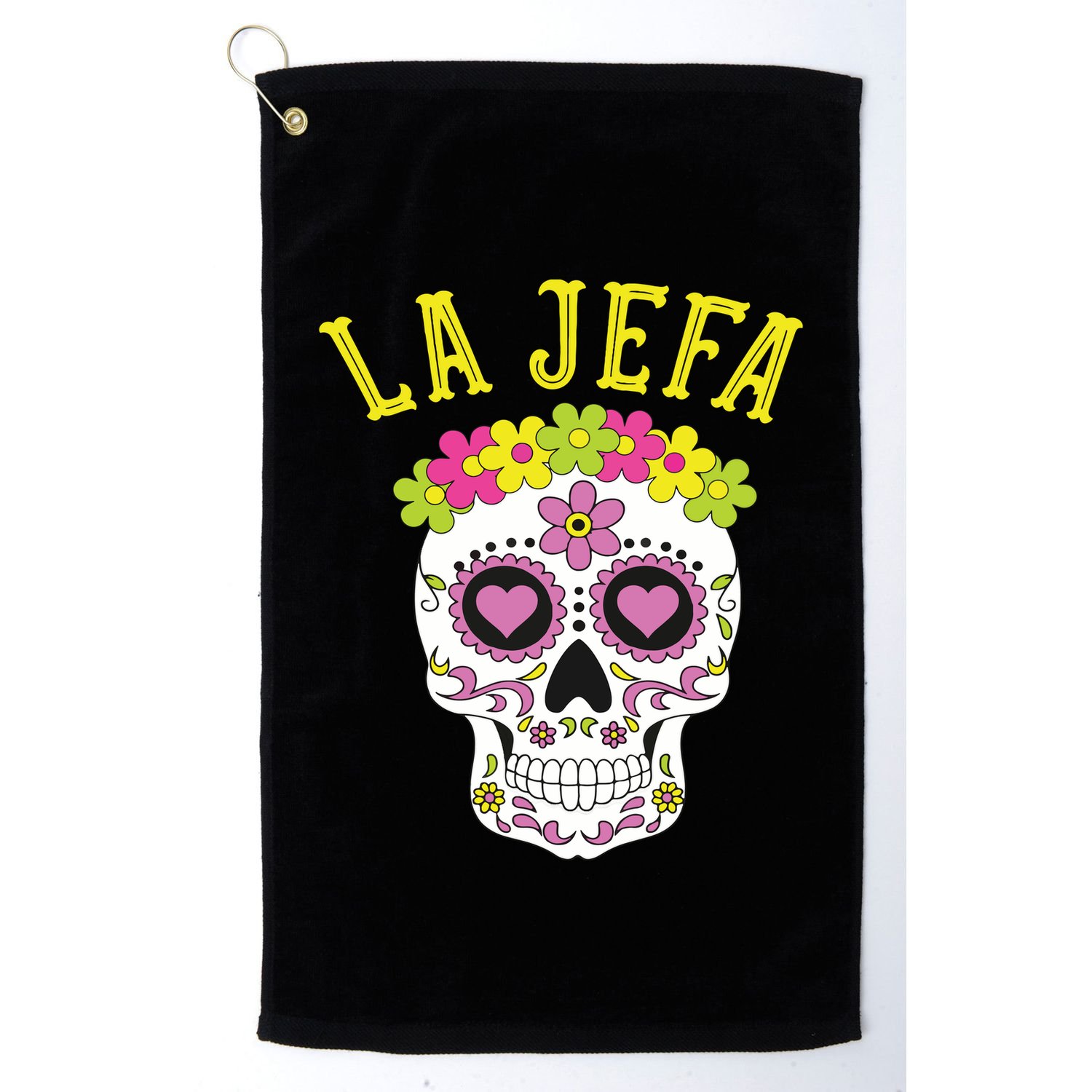 La Jefa Sugar Skull Dia De Los Muertos Costume Golf Towel