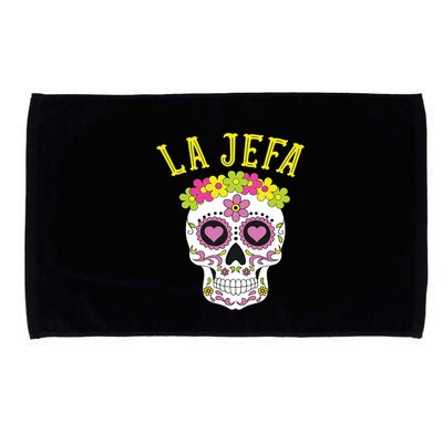 La Jefa Sugar Skull Dia De Los Muertos Costume Microfiber Hand Towel
