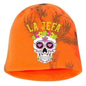 La Jefa Sugar Skull Dia De Los Muertos Costume Kati - Camo Knit Beanie