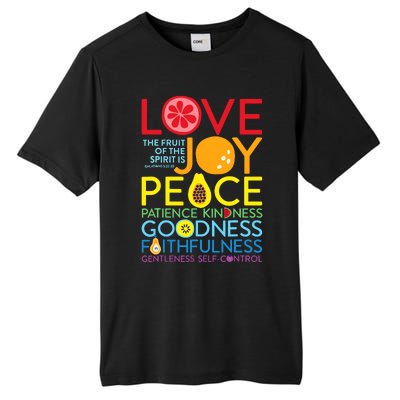 Love Joy The Fruit Of The Spirit Is Galatians Tall Fusion ChromaSoft Performance T-Shirt