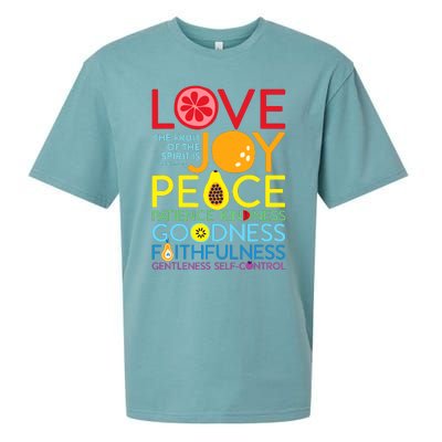 Love Joy The Fruit Of The Spirit Is Galatians Sueded Cloud Jersey T-Shirt