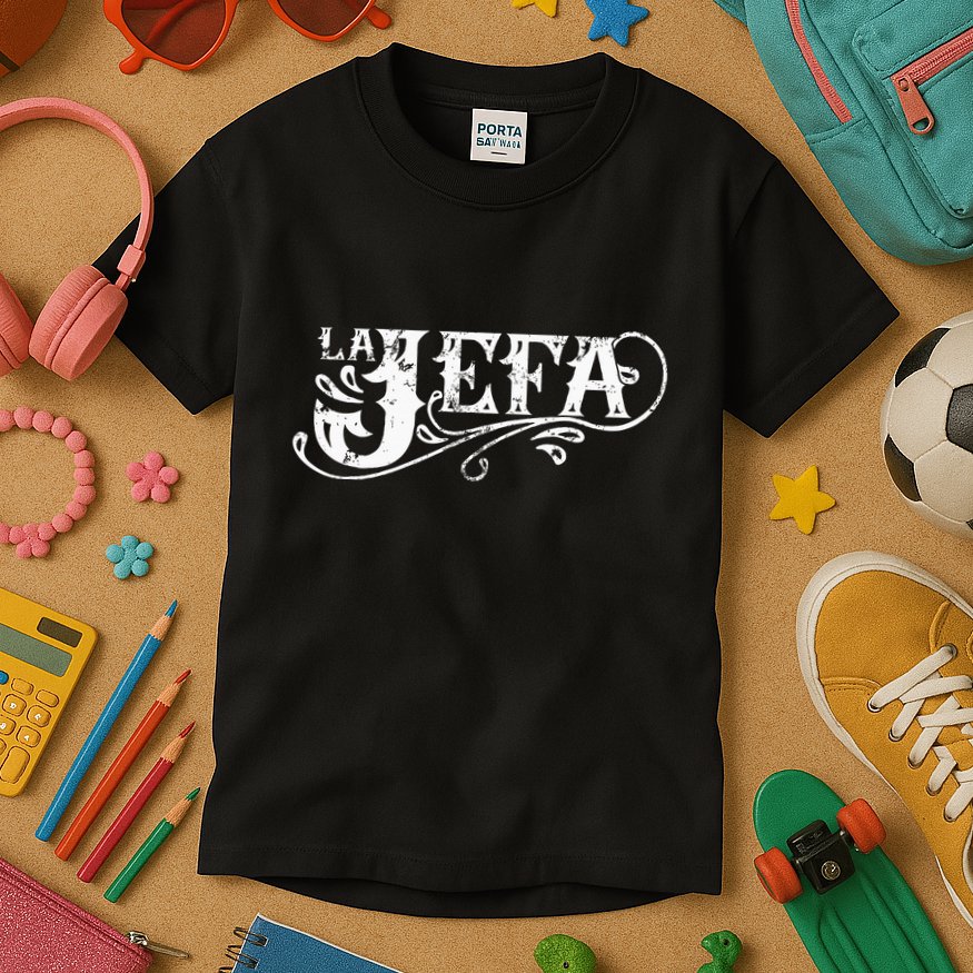 La Jefa The Boss In Spanish Funny Mexican Quote Kids T-Shirt