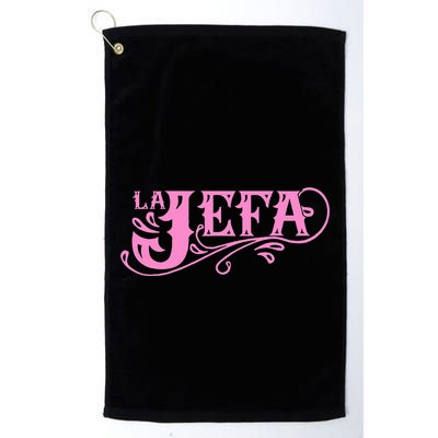 La Jefa The Boss In Spanish Funny Mexican Quote Golf Towel