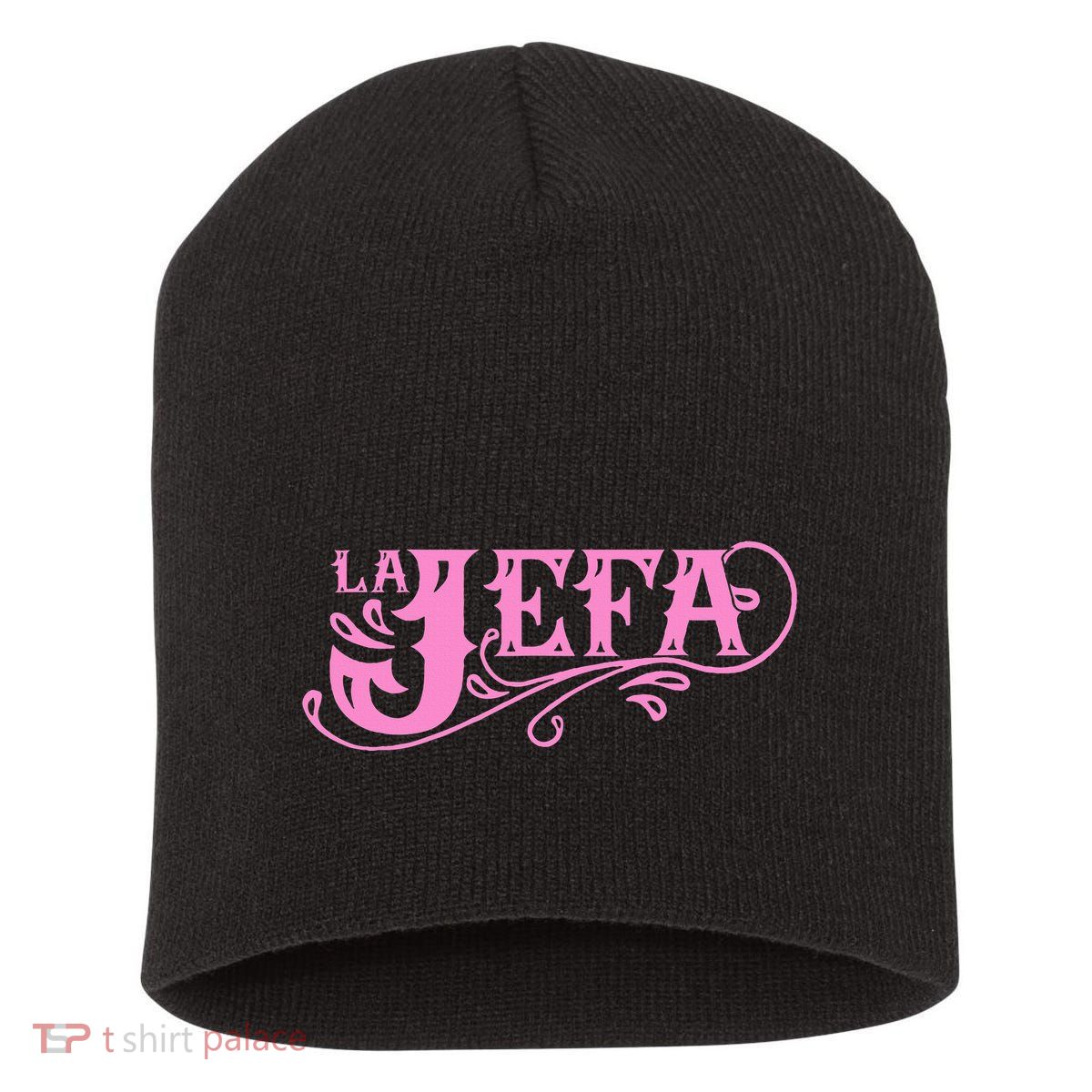 La Jefa The Boss In Spanish Funny Mexican Quote Short Acrylic Beanie