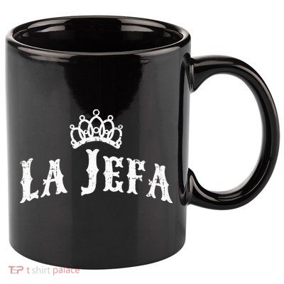 La Jefa The Boss Woman Spanish Pride 11oz C Handle Ceramic Mug