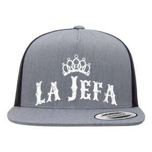 La Jefa The Boss Woman Spanish Pride Flat Bill Trucker Hat