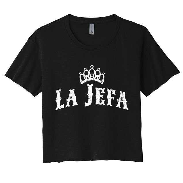 La Jefa The Boss Woman Spanish Pride Crop Top