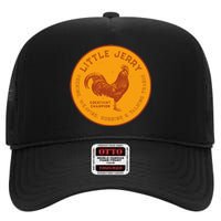 Little Jerry The Rooster Cockfight Champion High Crown Mesh Back Trucker Hat