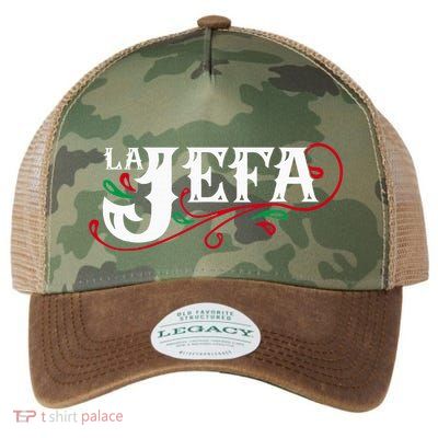 La Jefa The Boss In Spanish Funny Mexican Quote Legacy Tie Dye Trucker Hat