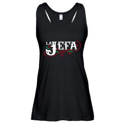 La Jefa The Boss In Spanish Funny Mexican Quote Ladies Essential Flowy Tank