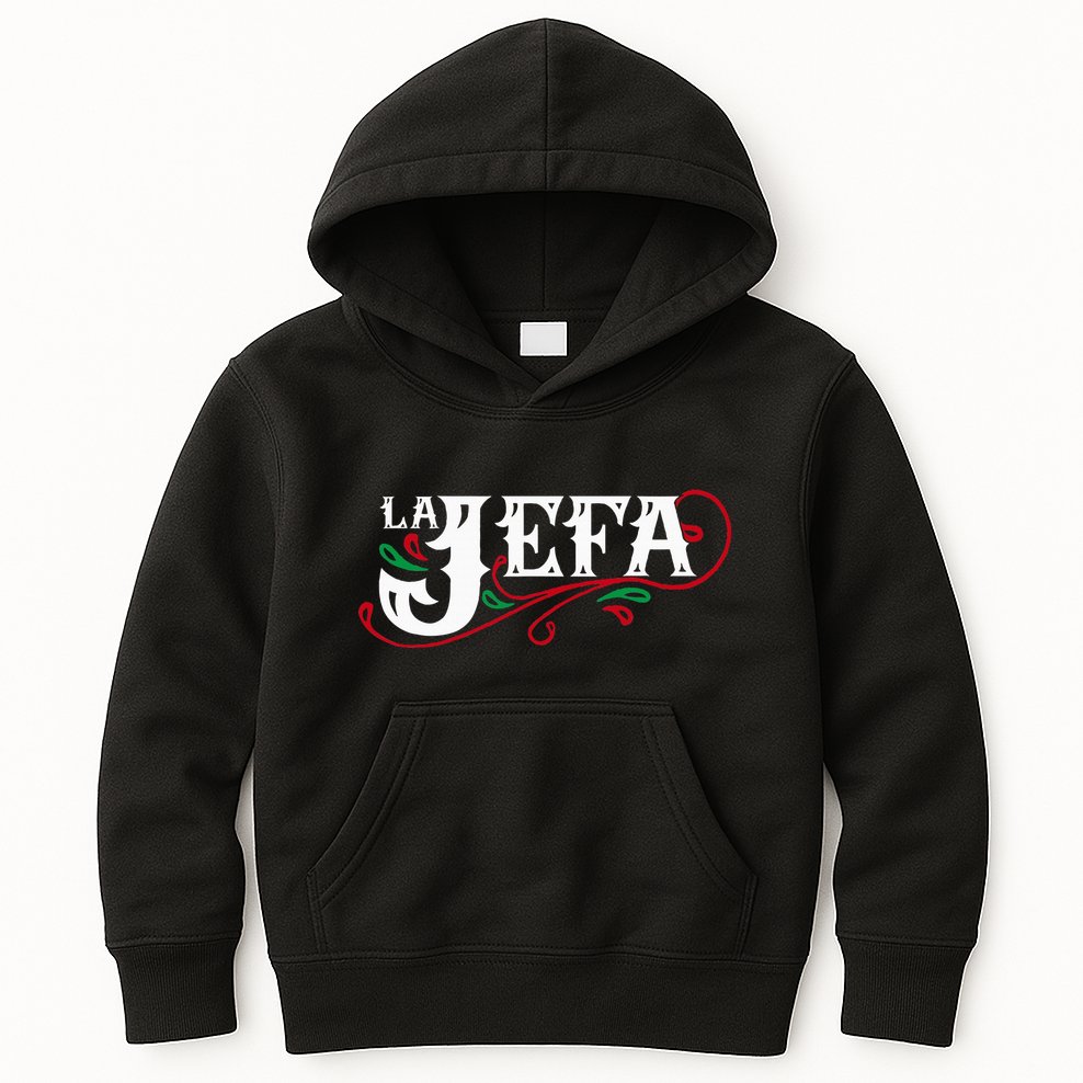 La Jefa The Boss In Spanish Funny Mexican Quote Kids Hoodie
