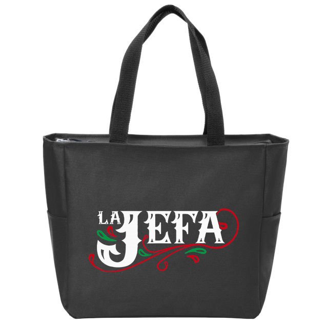 La Jefa The Boss In Spanish Funny Mexican Quote Zip Tote Bag