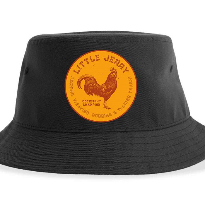 Little Jerry The Rooster Cockfight Champion Sustainable Bucket Hat