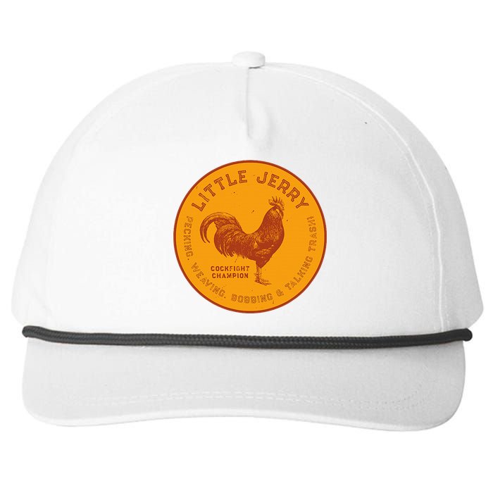 Little Jerry The Rooster Cockfight Champion Snapback Five-Panel Rope Hat