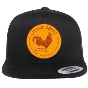 Little Jerry The Rooster Cockfight Champion Flat Bill Trucker Hat