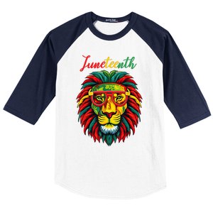 Lion Juneteenth Women Dress Black History Freedom Baseball Sleeve Shirt