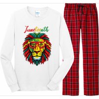 Lion Juneteenth Women Dress Black History Freedom Long Sleeve Pajama Set