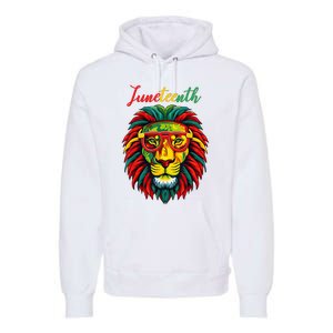 Lion Juneteenth Women Dress Black History Freedom Premium Hoodie