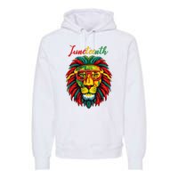 Lion Juneteenth Women Dress Black History Freedom Premium Hoodie