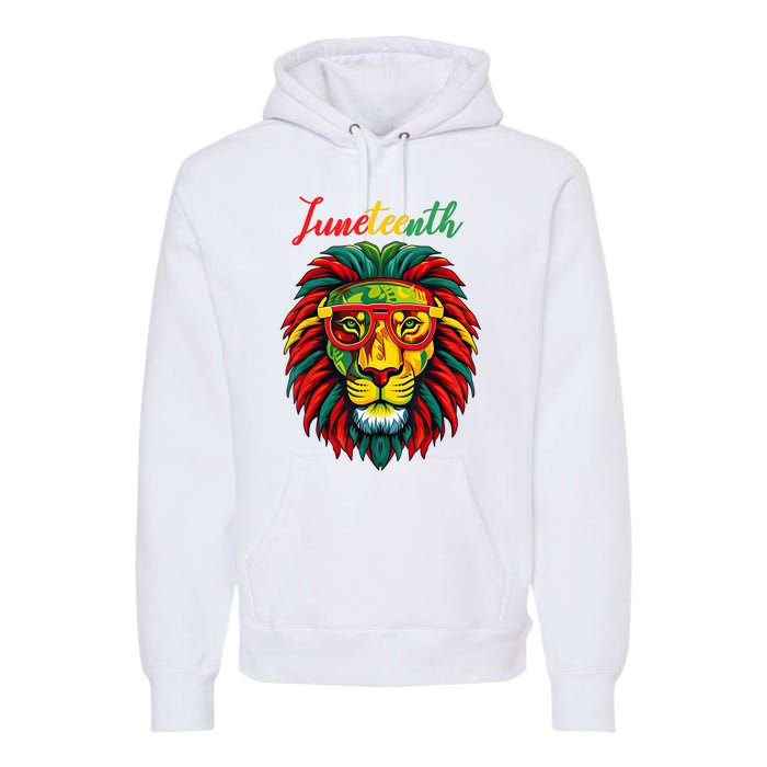 Lion Juneteenth Women Dress Black History Freedom Premium Hoodie