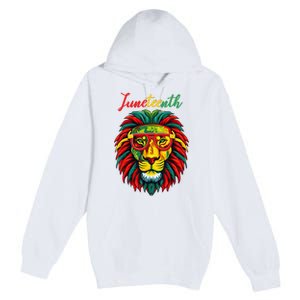 Lion Juneteenth Women Dress Black History Freedom Premium Pullover Hoodie