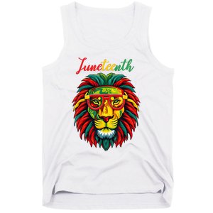 Lion Juneteenth Women Dress Black History Freedom Tank Top