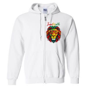 Lion Juneteenth Women Dress Black History Freedom Full Zip Hoodie