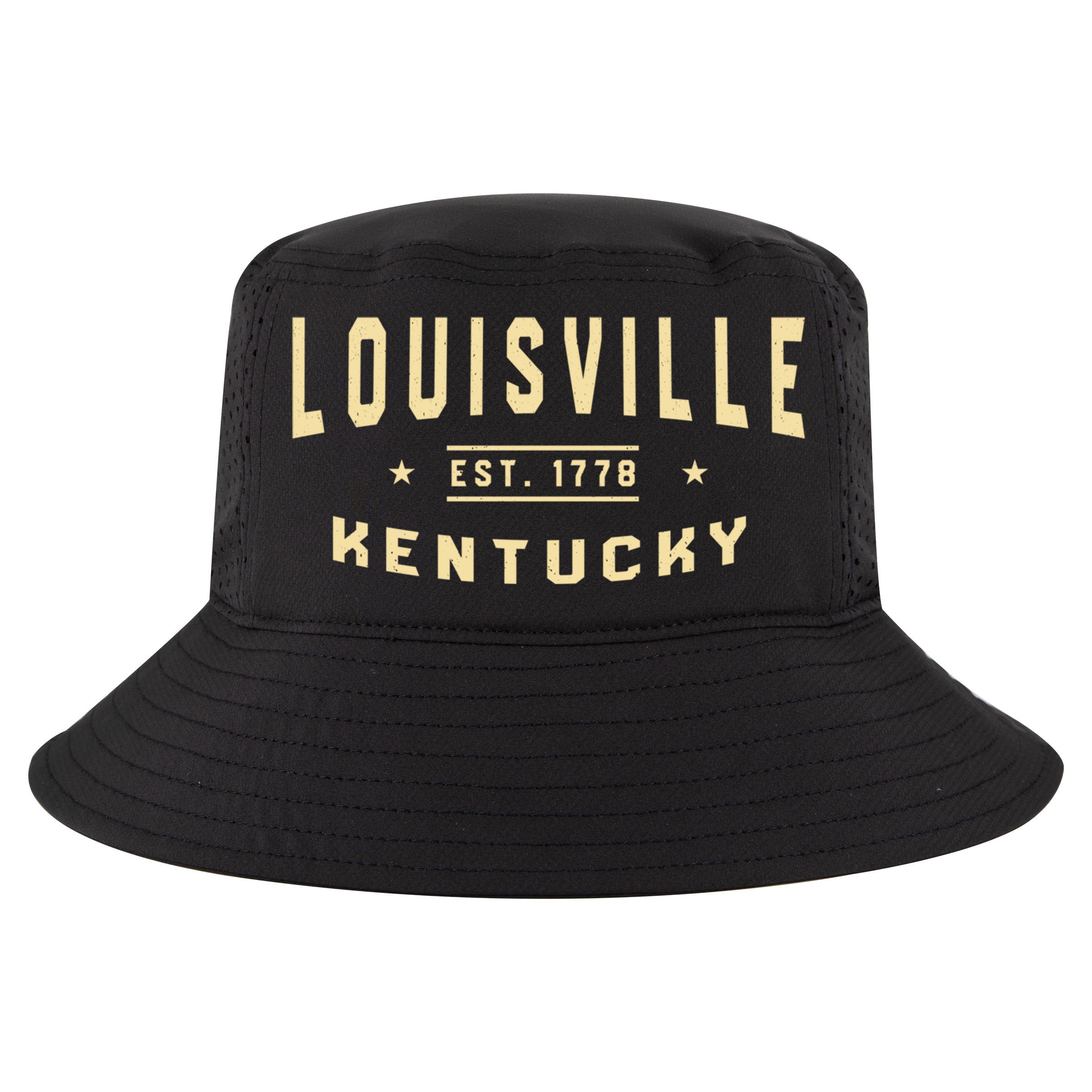 Louisville Kentucky 1778 Ky American Derby City Usa Resident Great Gift Cool Comfort Performance Bucket Hat