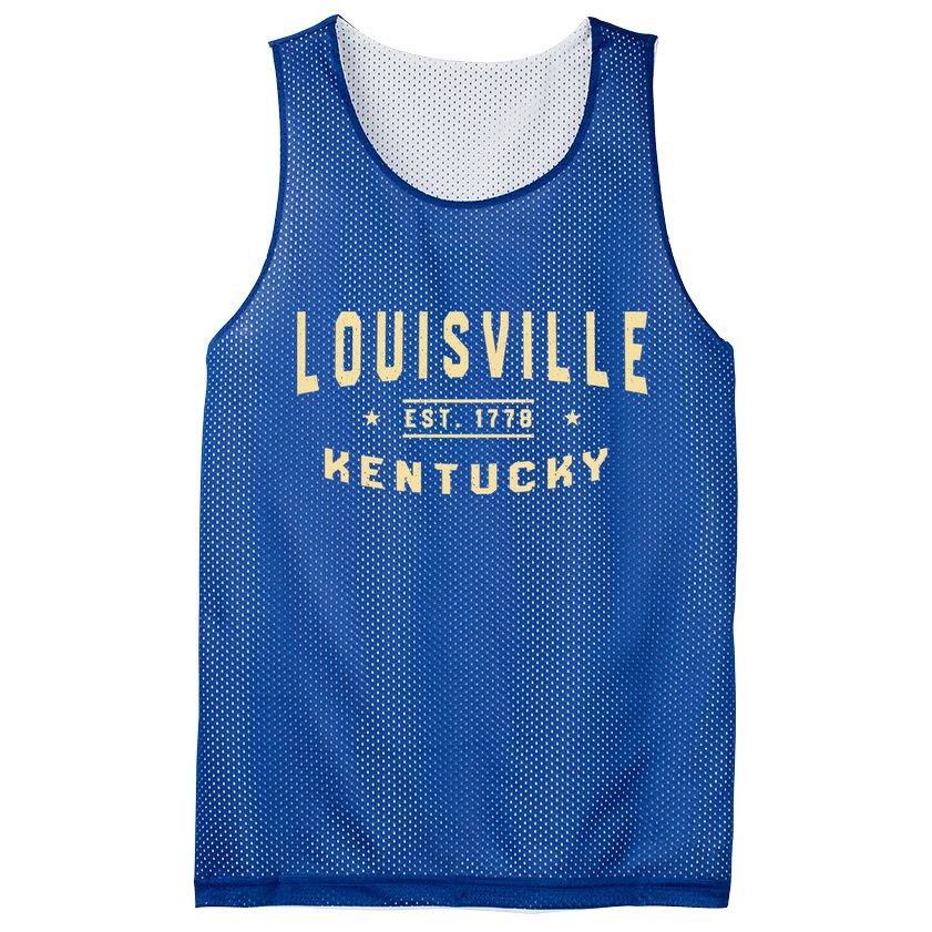 Louisville Kentucky 1778 Ky American Derby City Usa Resident Great Gift Mesh Reversible Basketball Jersey Tank
