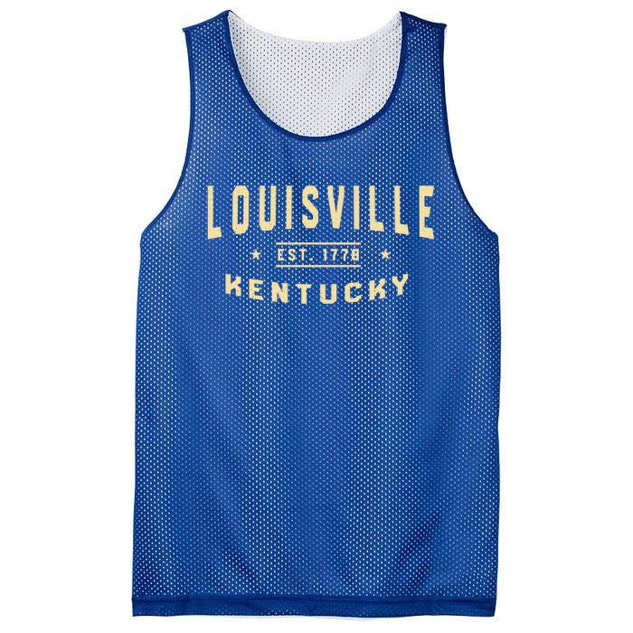 Louisville Kentucky 1778 Ky American Derby City Usa Resident Great Gift Mesh Reversible Basketball Jersey Tank