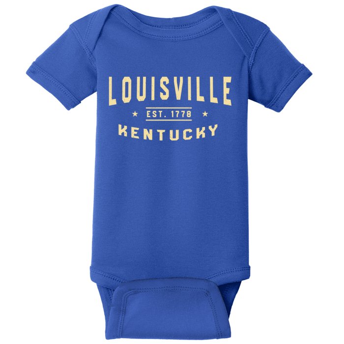 Louisville Kentucky 1778 Ky American Derby City Usa Resident Great Gift Baby Bodysuit