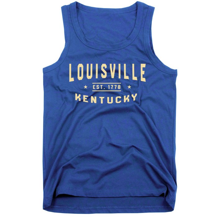 Louisville Kentucky 1778 Ky American Derby City Usa Resident Great Gift Tank Top