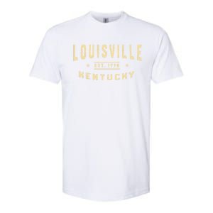 Louisville Kentucky 1778 Ky American Derby City Usa Resident Great Gift Softstyle CVC T-Shirt