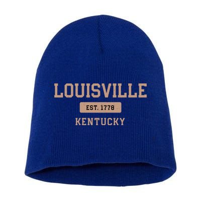 Louisville Kentucky 1778 Resident Ky Local Derby City Gift Short Acrylic Beanie