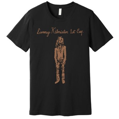 Lemmy Kilmister 1st Esg Doodle Cover Premium T-Shirt