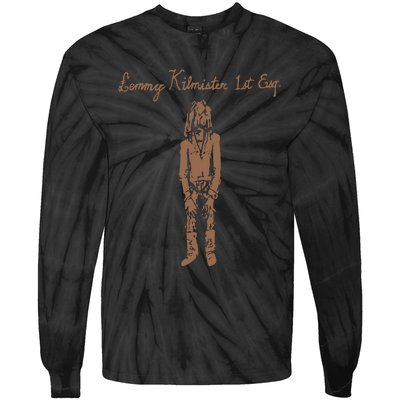 Lemmy Kilmister 1st Esg Doodle Cover Tie-Dye Long Sleeve Shirt