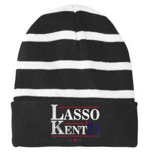 Lasso Kent 24 Funny Sport Striped Beanie with Solid Band