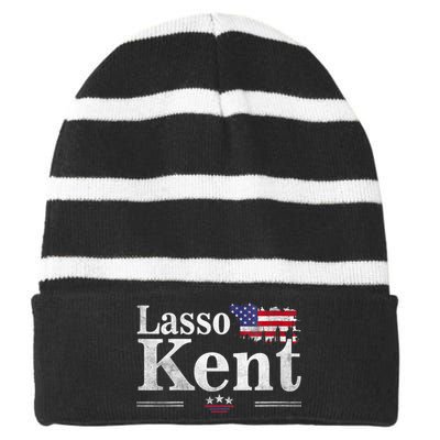 Lasso Kent 24 Funny Sport Striped Beanie with Solid Band