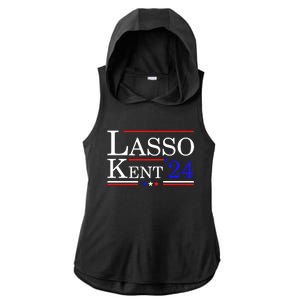 Lasso Kent 24 Funny Sports Ladies PosiCharge Tri-Blend Wicking Draft Hoodie Tank