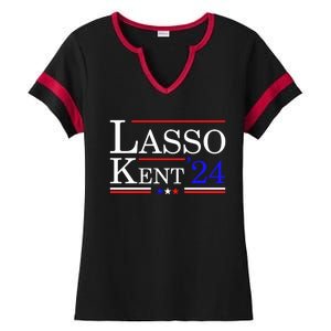 Lasso Kent 24 Funny Sports Ladies Halftime Notch Neck Tee