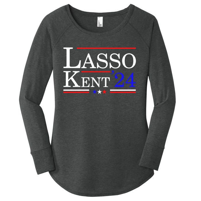 Lasso Kent 24 Funny Sports Women's Perfect Tri Tunic Long Sleeve Shirt