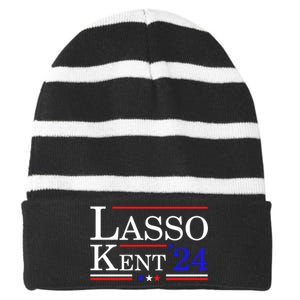 Lasso Kent 24 Funny Sports Striped Beanie with Solid Band