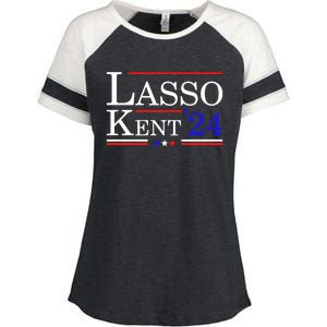 Lasso Kent 24 Funny Sports Enza Ladies Jersey Colorblock Tee