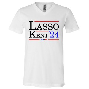 Lasso Kent 24 Funny Sports V-Neck T-Shirt