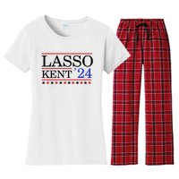 Lasso Kent 24 Funny Sports Women's Flannel Pajama Set