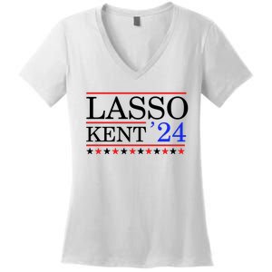 Lasso Kent 24 Funny Sports Women's V-Neck T-Shirt