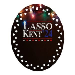 Lasso Kent' 24 Funny Sports Ceramic Oval Ornament